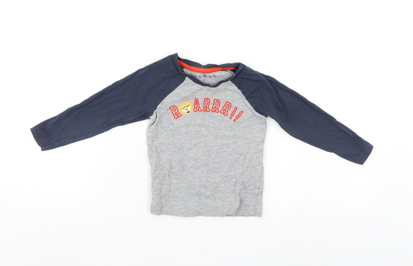 Nutmeg Boys Multicoloured   Henley Jumper Size 12-18 Months