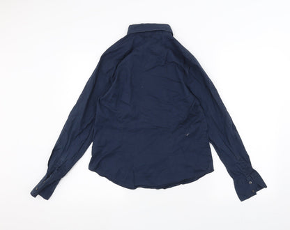 Franco Callegari Womens Blue   Basic Button-Up Size 10
