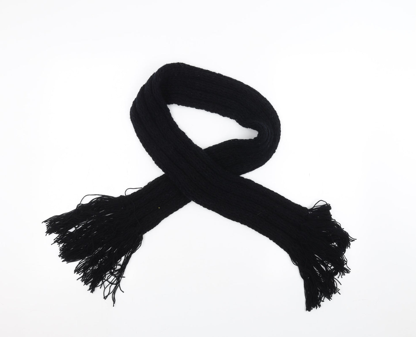 Preworn Womens Black    Scarf