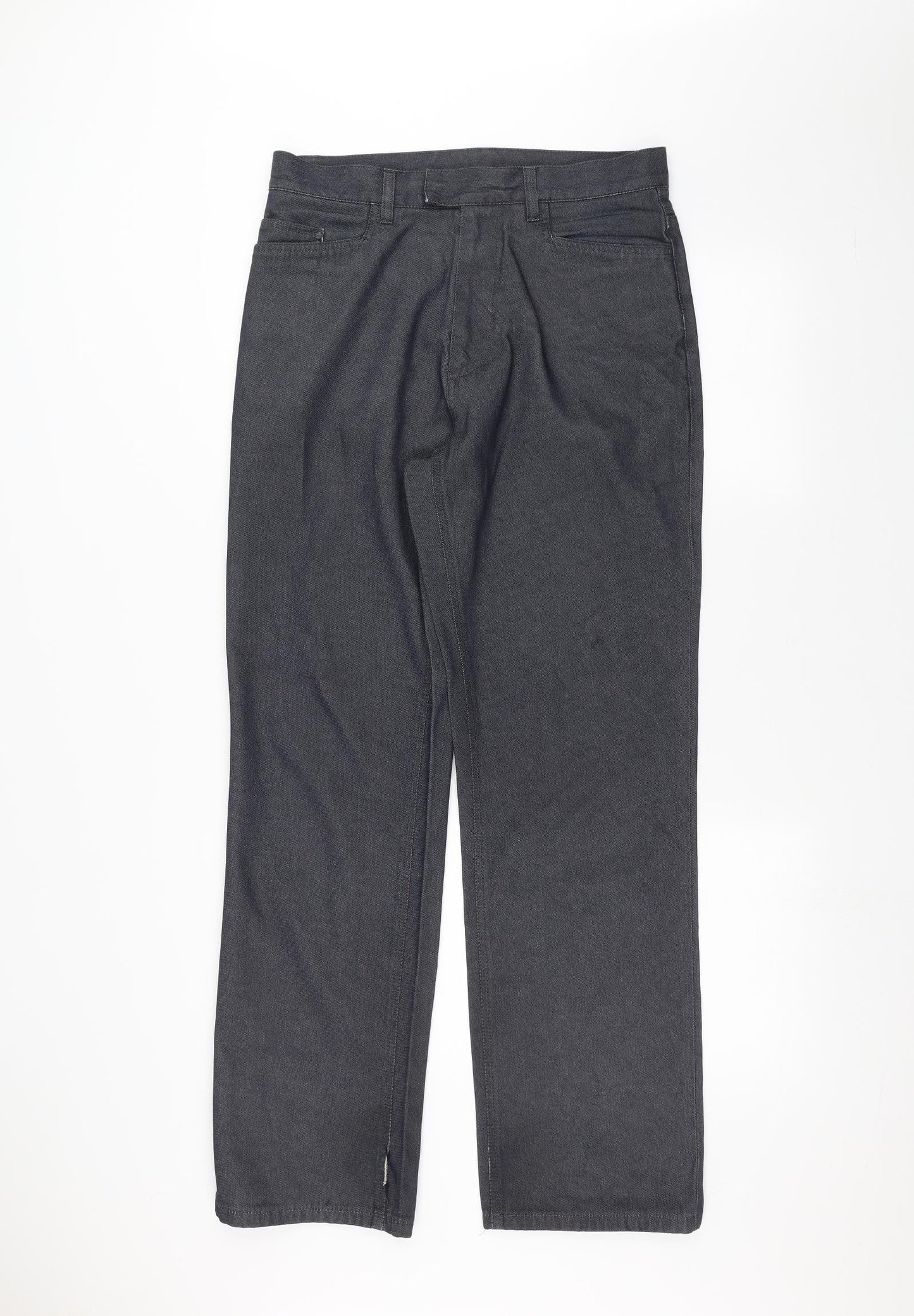 Mens UK Size 32 in Preworn Regular Fit Straight Grey Jeans