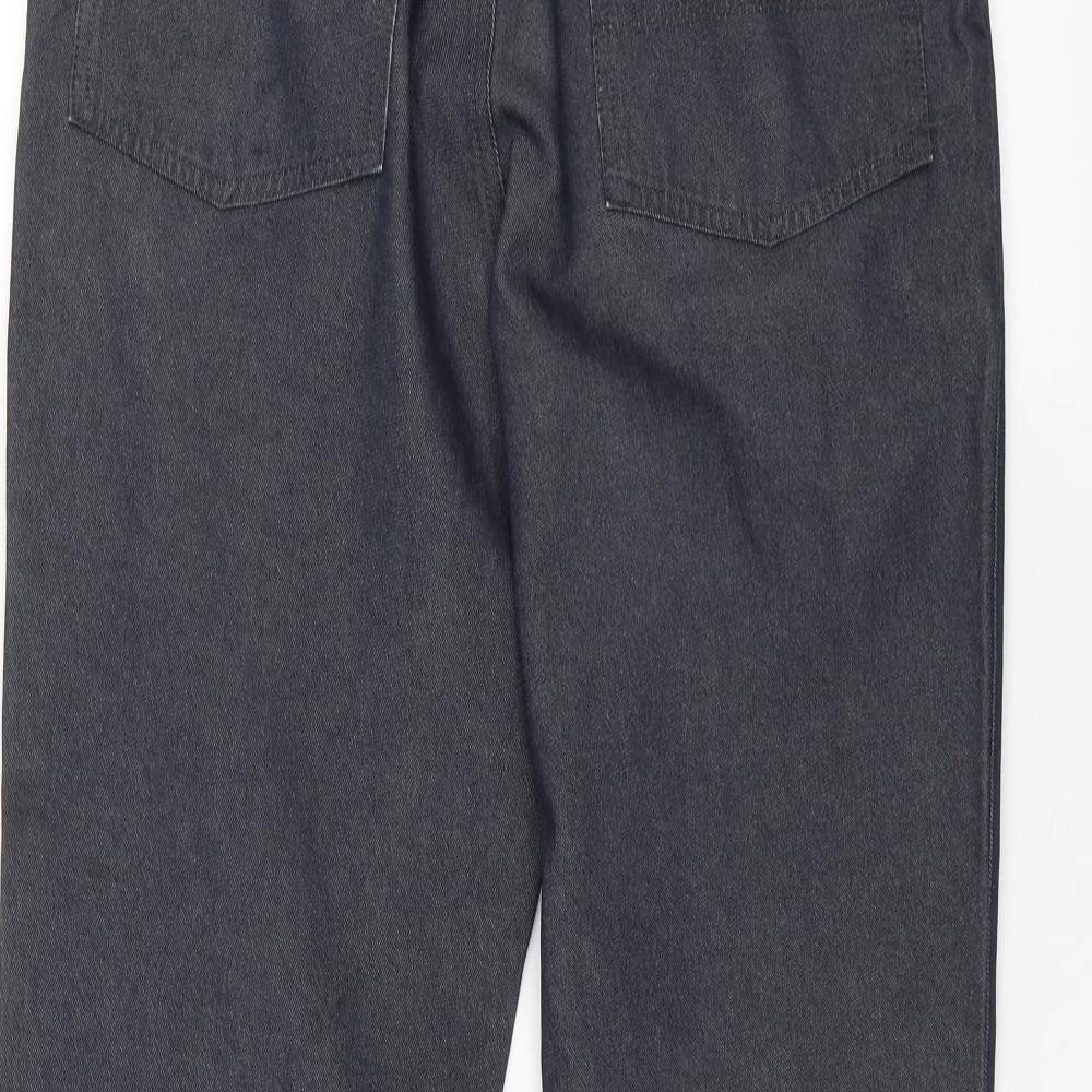 Mens UK Size 32 in Preworn Regular Fit Straight Grey Jeans