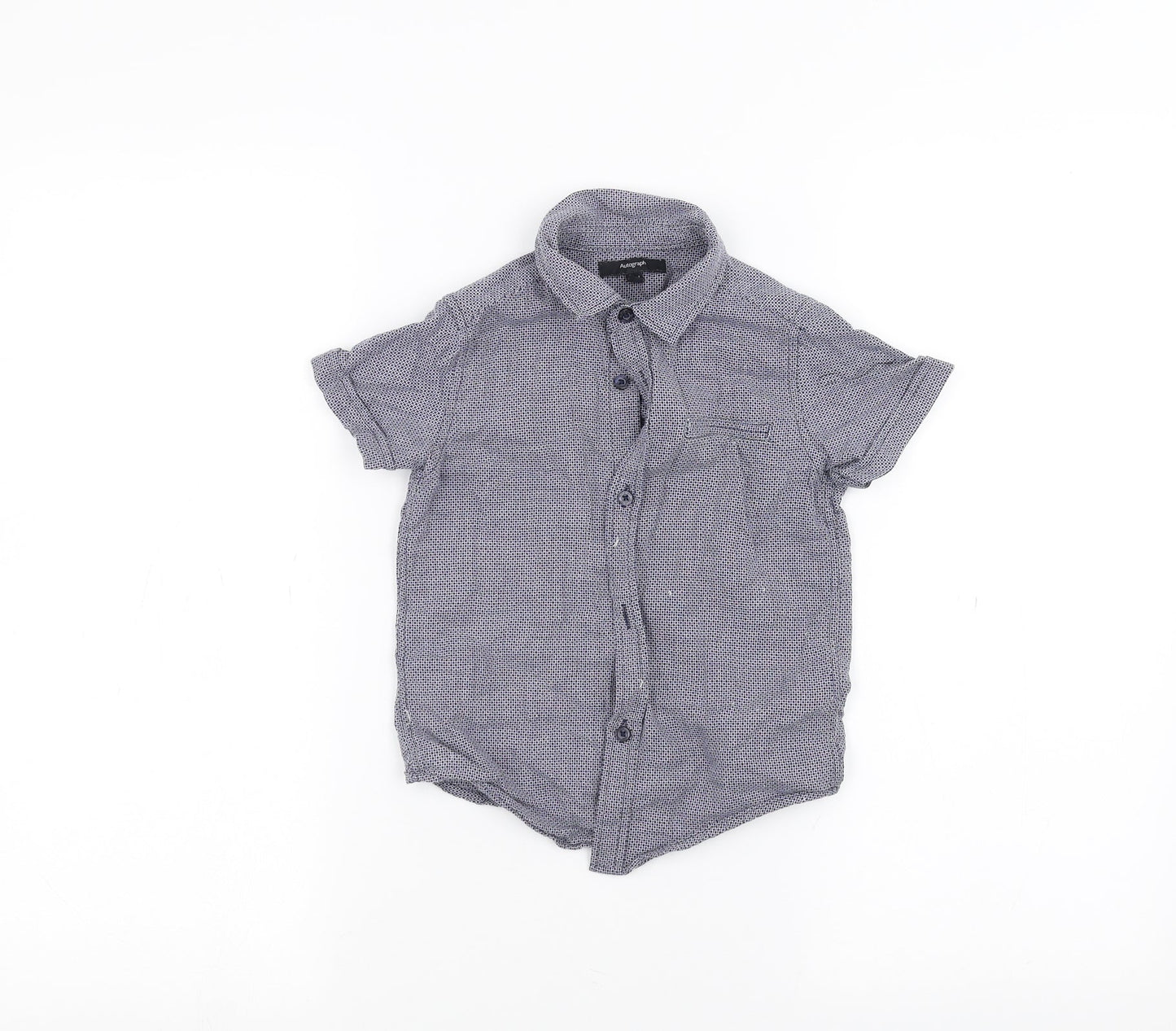 Autograph Boys Blue   Basic Button-Up Size 3-4 Years
