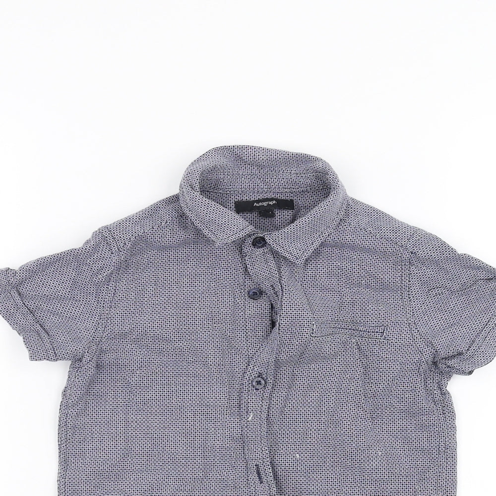 Autograph Boys Blue   Basic Button-Up Size 3-4 Years