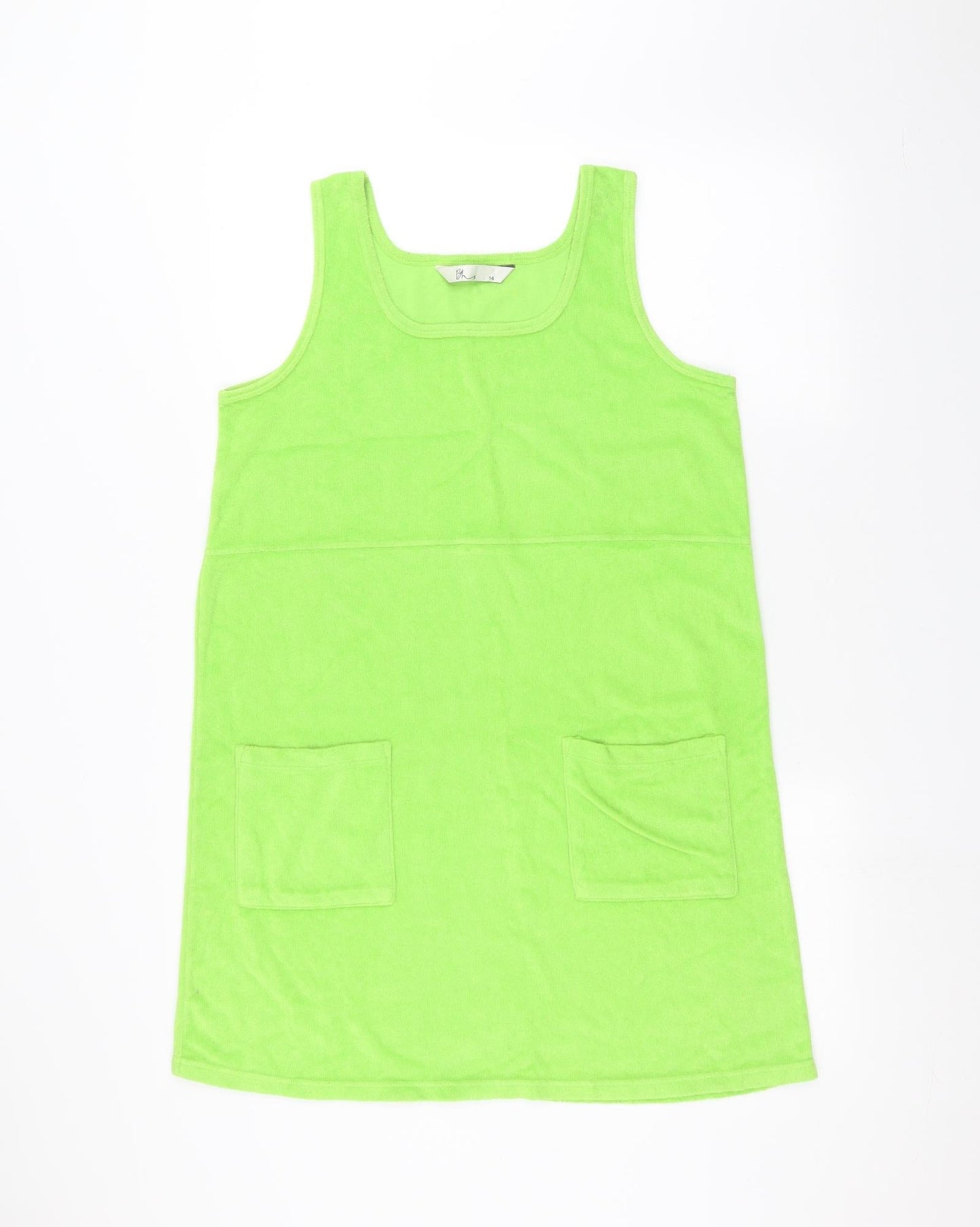 Womens UK Size 14 BHS Green Basic Tank