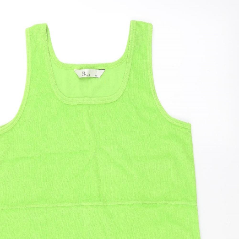 Womens UK Size 14 BHS Green Basic Tank