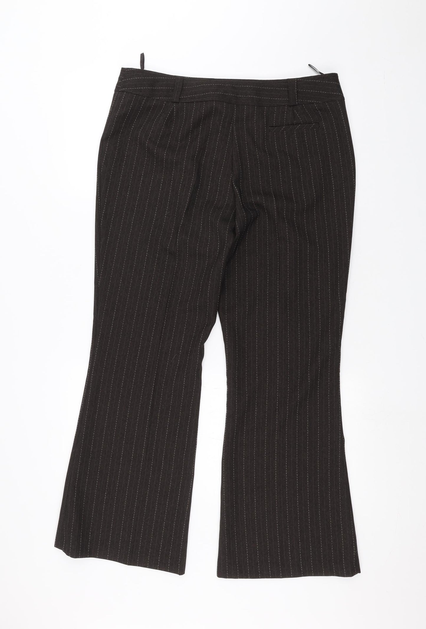 F&F Womens Brown   Trousers  Size 14 L26 in