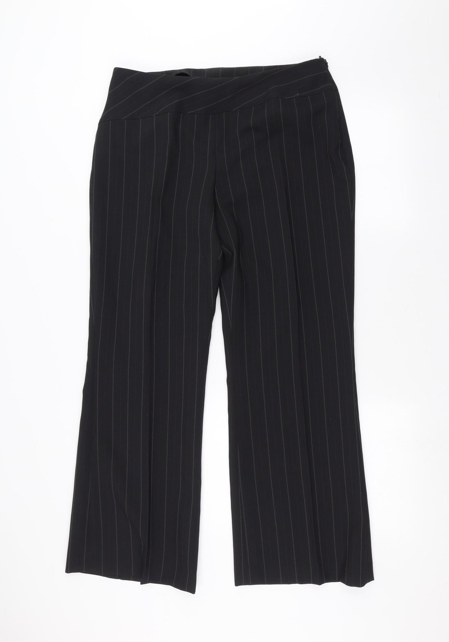 Womens UK Size 14 Florence + Fred Regular Fit Dress Pants Black Trousers