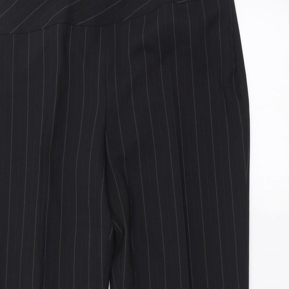 Womens UK Size 14 Florence + Fred Regular Fit Dress Pants Black Trousers