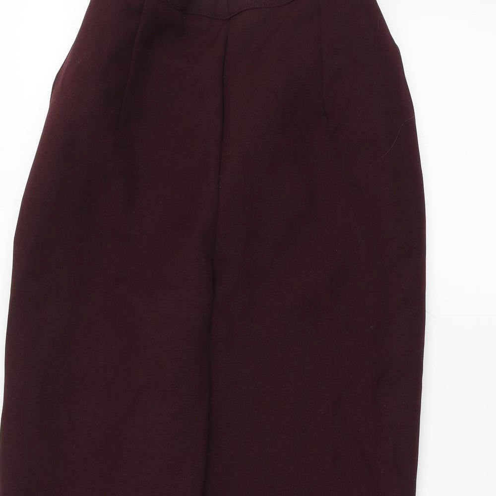 Womens UK Size 14 Preworn Regular Fit  Red Trousers