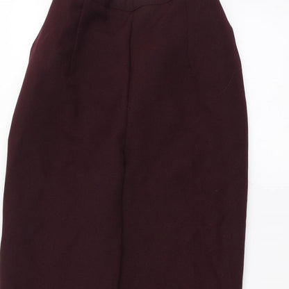Womens UK Size 14 Preworn Regular Fit  Red Trousers