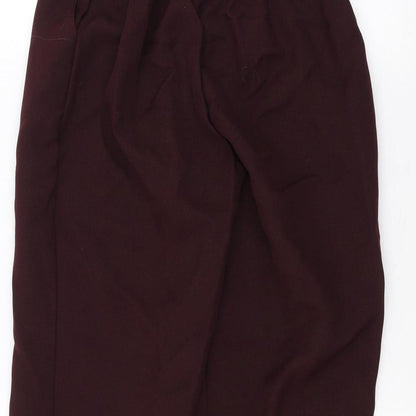 Womens UK Size 14 Preworn Regular Fit  Red Trousers