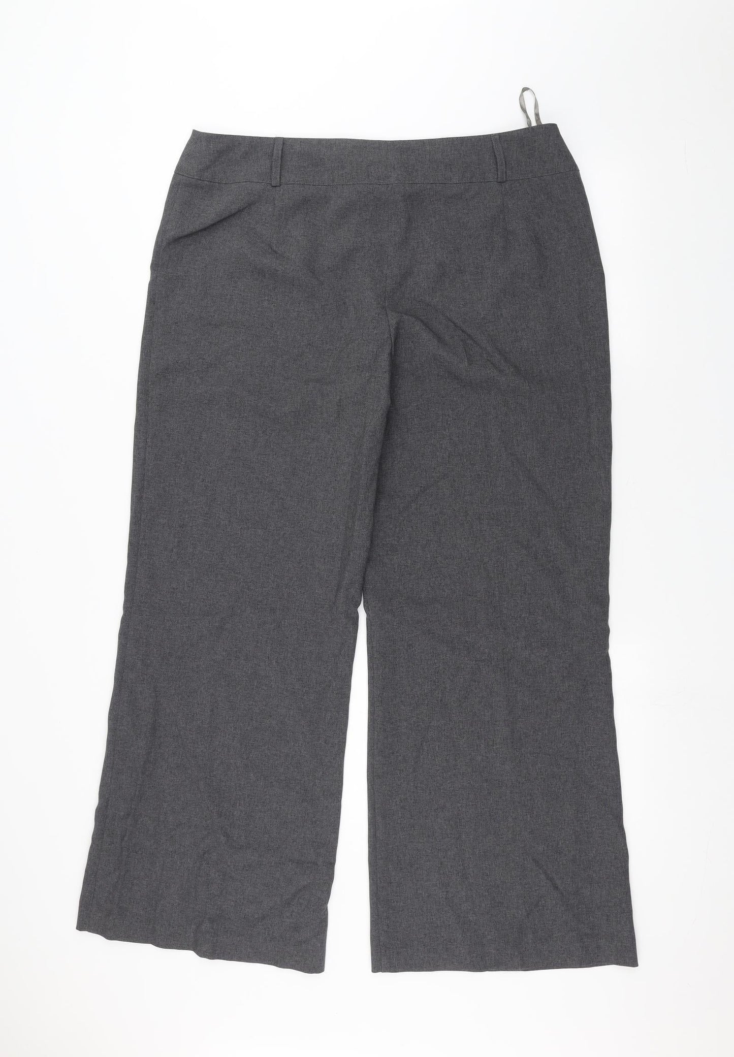 La Moda Womens Grey   Trousers  Size 16 L27 in