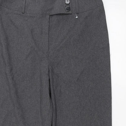 La Moda Womens Grey   Trousers  Size 16 L27 in