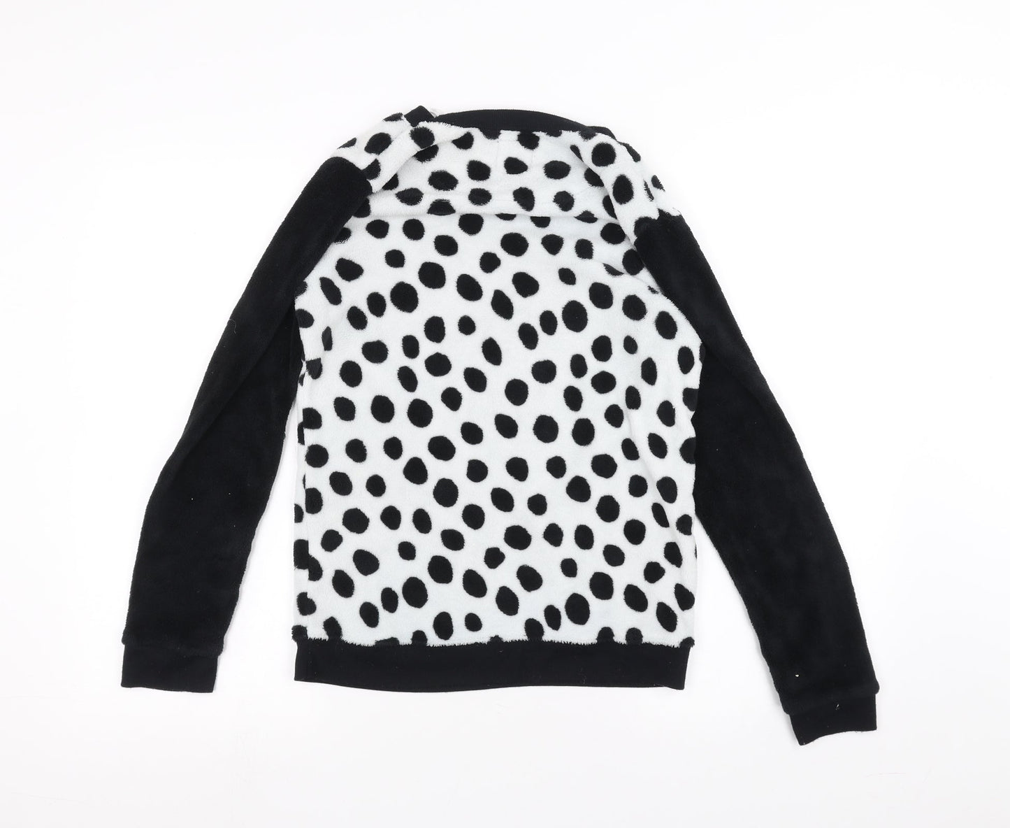 Disney Womens White Polka Dot  Pullover Jumper Size XS