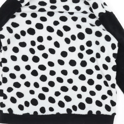 Disney Womens White Polka Dot  Pullover Jumper Size XS