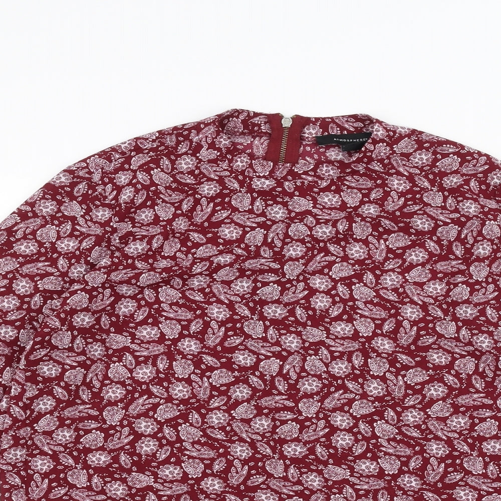 Atmosphere Womens Red   Basic Blouse Size 10