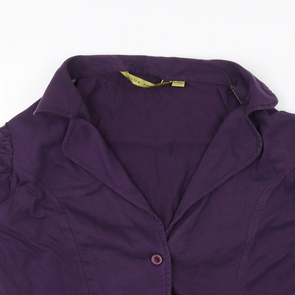 Elliza donatein Womens Purple   Jacket Coatigan Size L
