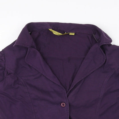 Elliza donatein Womens Purple   Jacket Coatigan Size L