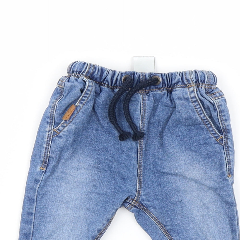 NEXT Baby Blue   Capri Jeans Size 3-6 Months  - TIE UP WAIST