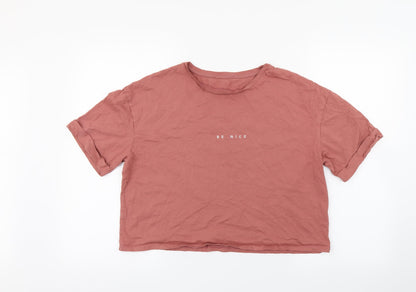 Primark Womens Pink   Basic T-Shirt Size M  - BE NICE