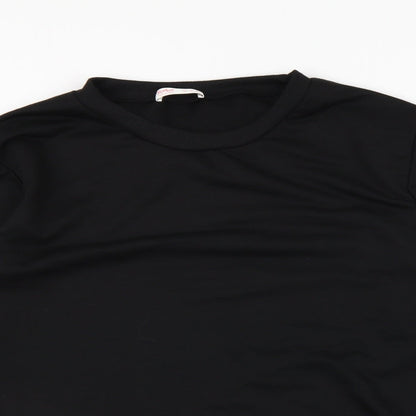 ROMWE Womens Black   Pullover Sweatshirt Size M