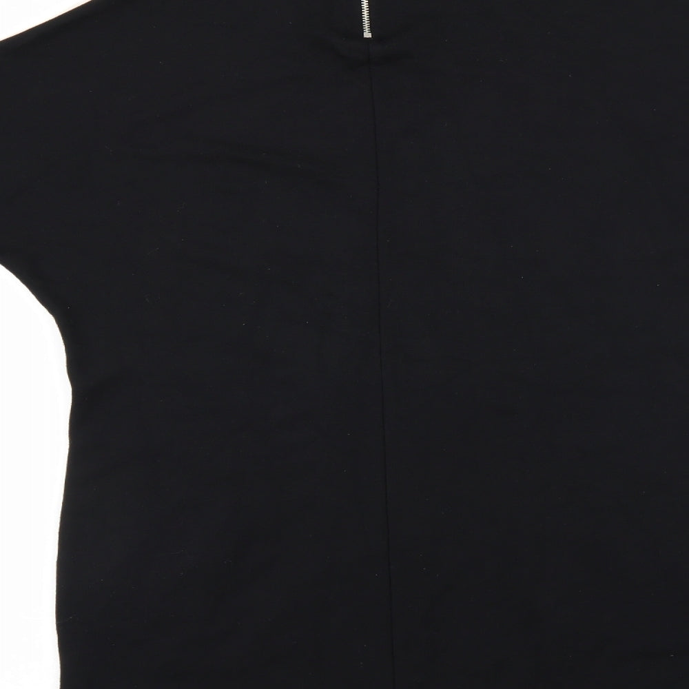 Womens UK Size 10 Select Black Basic T-Shirt