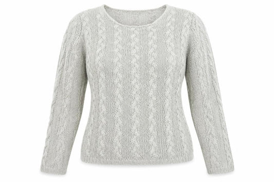 Womens UK Size L Preworn Grey Pullover Jumper