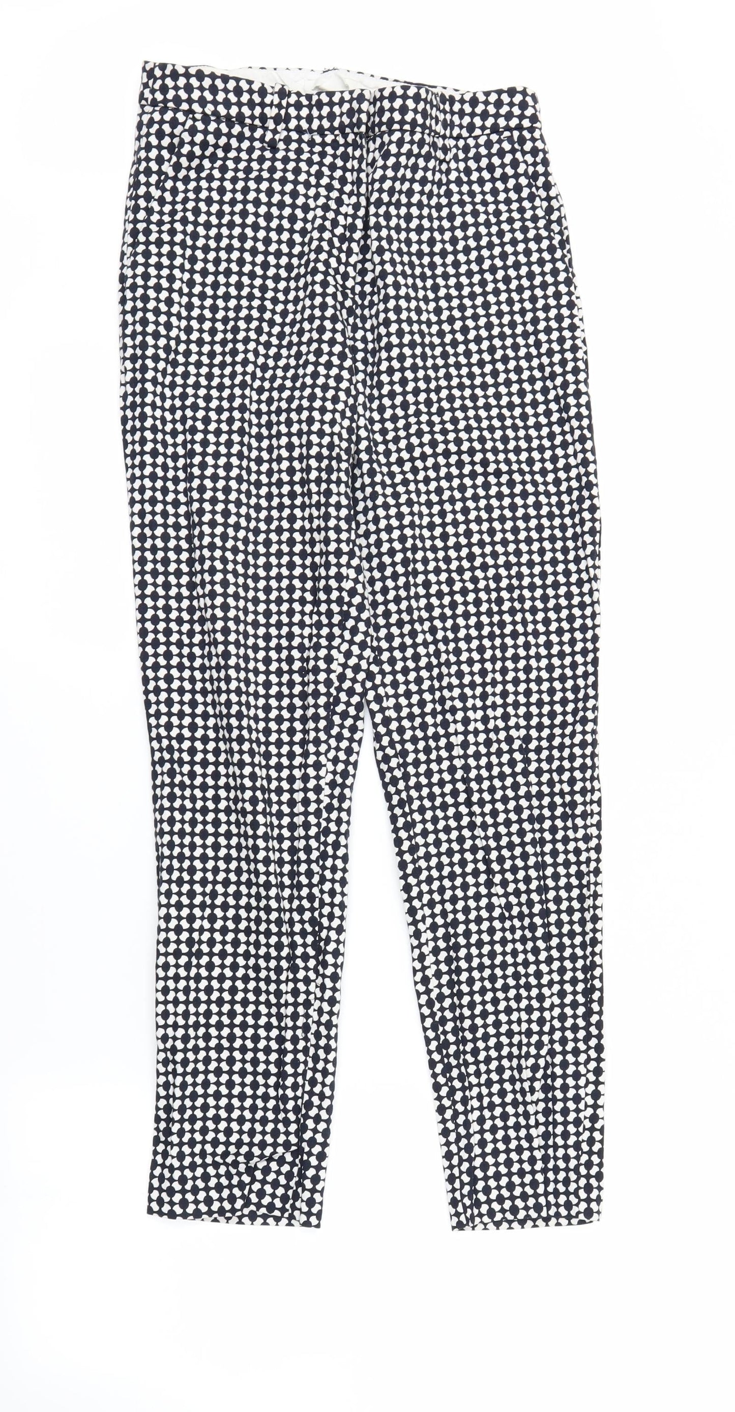 Womens UK Size 6 H&M Regular Fit  White Trousers