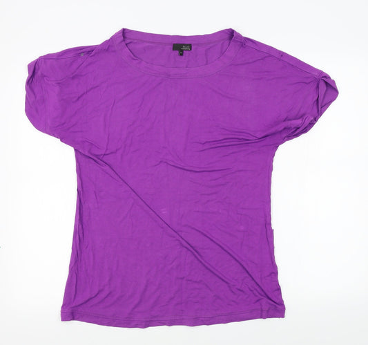 Womens UK Size 10 NEXT Purple Basic T-Shirt