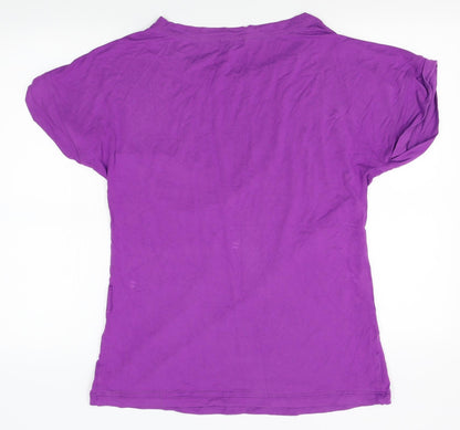 Womens UK Size 10 NEXT Purple Basic T-Shirt