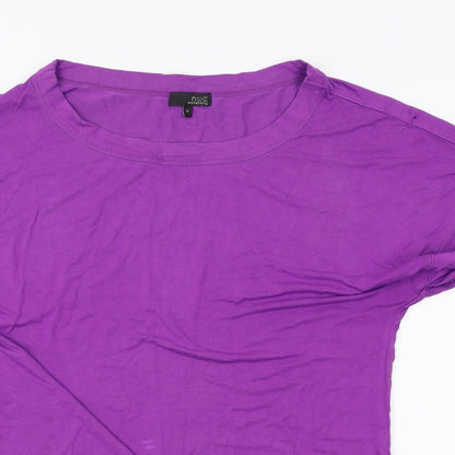 Womens UK Size 10 NEXT Purple Basic T-Shirt