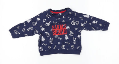 Mothercare Baby Blue   Pullover Jumper Size 12-18 Months