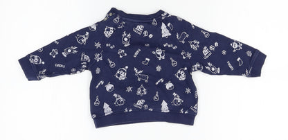 Mothercare Baby Blue   Pullover Jumper Size 12-18 Months