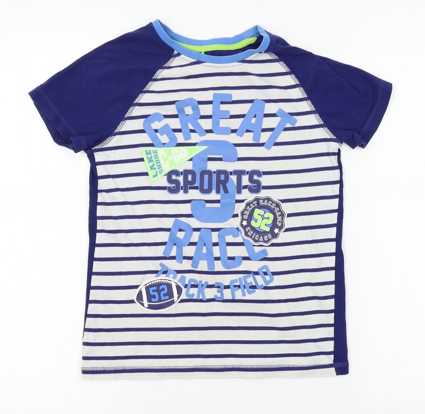 George Boys Blue    Pyjama Pants Size 9-10 Years  - football