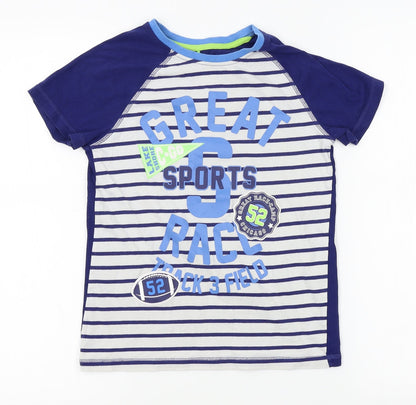 George Boys Blue    Pyjama Pants Size 9-10 Years  - football