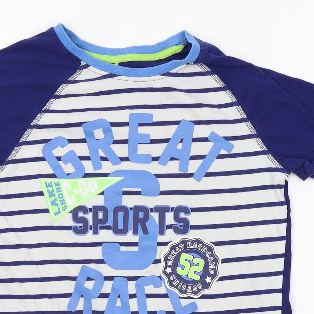 George Boys Blue    Pyjama Pants Size 9-10 Years  - football