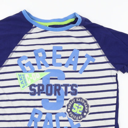 George Boys Blue    Pyjama Pants Size 9-10 Years  - football