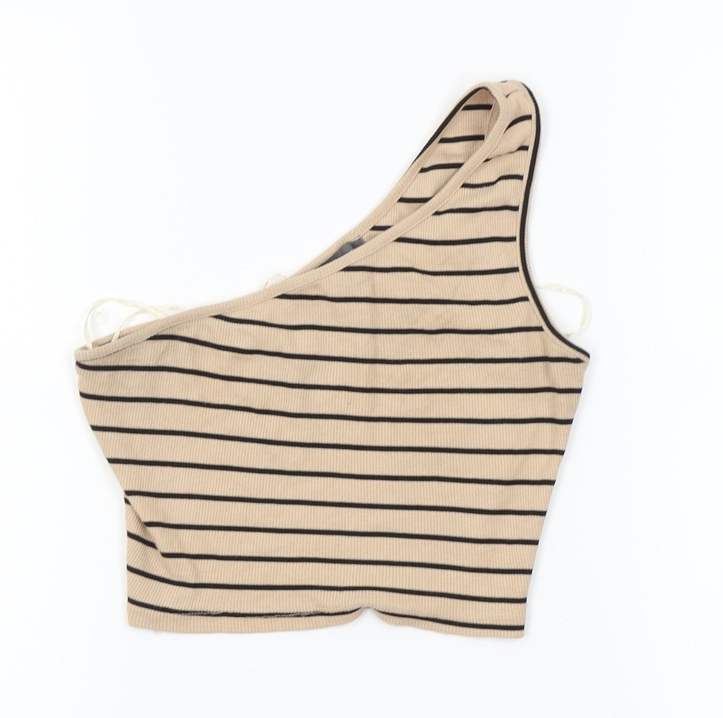 Primark Womens Brown Striped  Cropped Tank Size XS