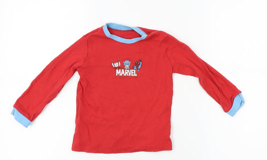 George Boys Red    Pyjama Top Size 2-3 Years  - marvel