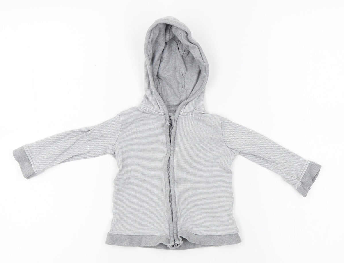Additional front view of George Baby Grey Jacket, size 9-12, Months