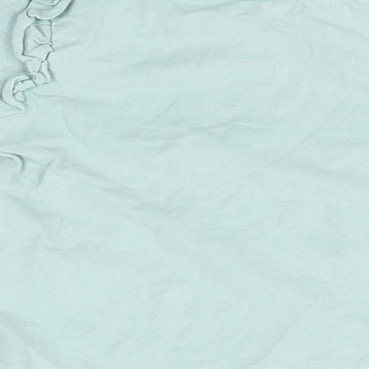 Brand and care label for Matalan Baby Blue Basic T-Shirt, size 9-12, Months