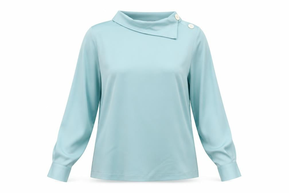 Womens UK Size 14 Principles Blue Basic Blouse