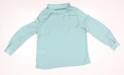Womens UK Size 14 Principles Blue Basic Blouse