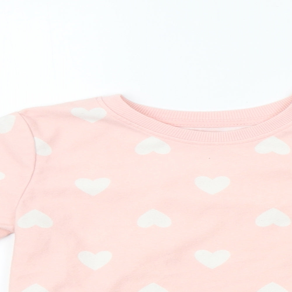 F&F Girls Pink    Pyjama Top Size 3-4 Years