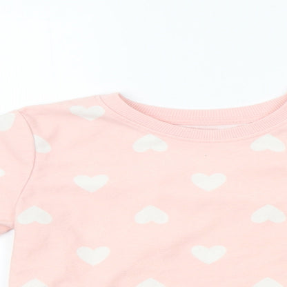 F&F Girls Pink    Pyjama Top Size 3-4 Years