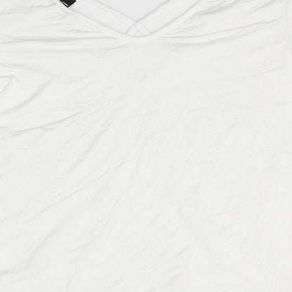 Womens UK Size S Missguided White Basic Blouse