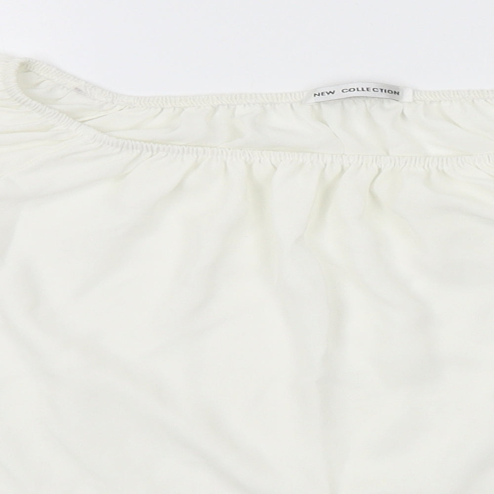 Womens UK Size L New collection White Basic Blouse