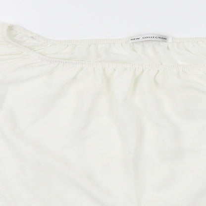 Womens UK Size L New collection White Basic Blouse