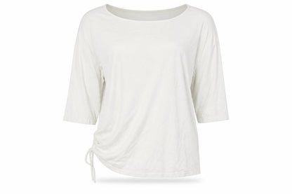 FunMum Womens White   Basic T-Shirt Size L