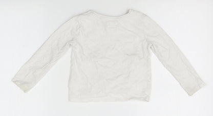 TU Girls White   Basic T-Shirt Size 2-3 Years  - gardening